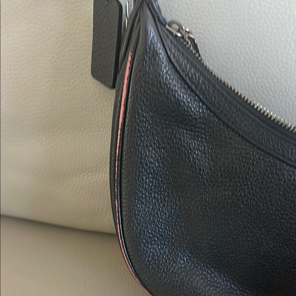 Coach Black Leather Shoulder Bag - Picture 6 of 11